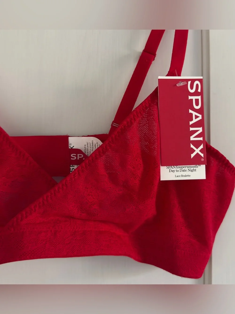 Spanx SPANXsupersmooth Day to Date Night Lace Bralette in Black Size Medium